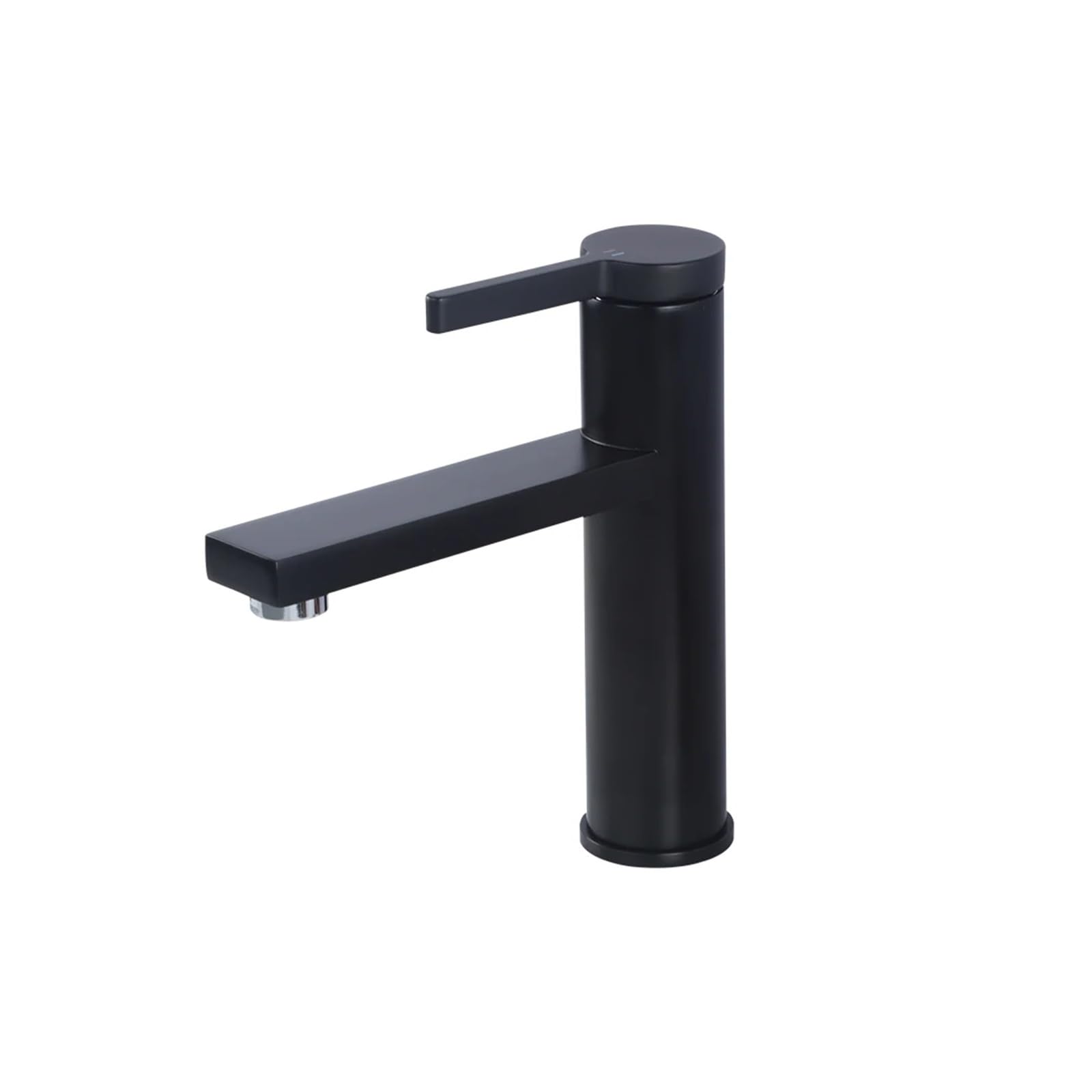 Grifo de lavabo monomando que elimina manchas y salpicaduras en encimeras de baño oscuras