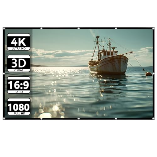 Pantalla Proyector Portátil 84 pulg 16:9 Plegable