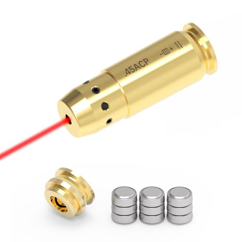 Image of 9mm /380ACP /40S&W /45ACP Dry Fire Training Cartridge Integrated Snap Cap for Dry Fire Trainer,Red Dot Beam Bullet with Double O-Ring