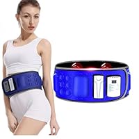 Massagegürtel, Schlankheitsgürtel für Taille, Bauch mit hoher Vibration für Taille, Bauch, Unterleib, Rücken, Hüfte, mit 36 Modi, 2 beheizten roten Lampen, verbessert die Durchblutung