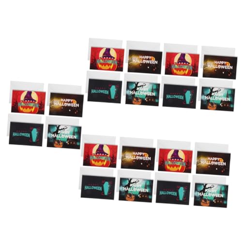 Carte d'Halloween en papier épais à écriture fluide pour vos 60 cartes de correspondance
