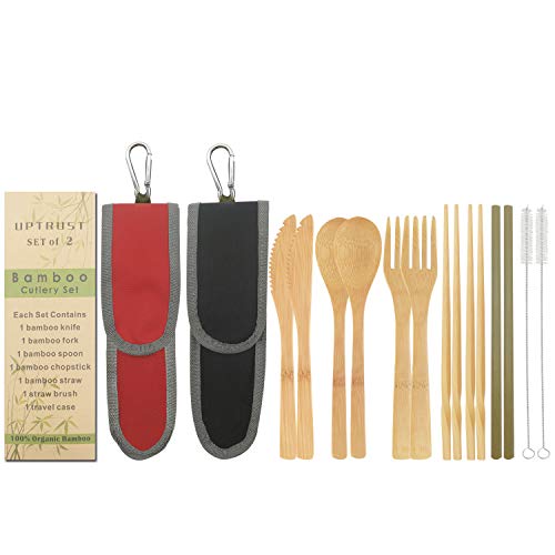 UPTRUST Bamboo Cutlery Set (2 Pack)