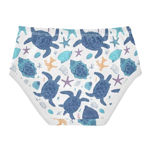 Wusikd Turtles Girls' Underwear Cotton Funny Animal Girls Briefs Soft Toddler Underwear 2T2