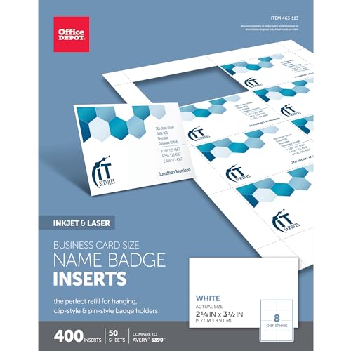 Badge Inserts Office Depot pour réussir l'accueil de votre prochain séminaire d'entreprise