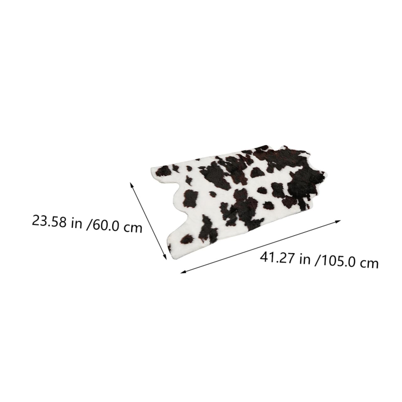 Alfombra de Baño Lavable a Máquina de Acrílico Estampado de Vaca, Antideslizante y Absorbente Adecuado para Dormitorio y Sala de Estar