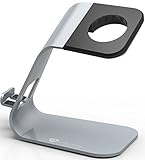 Apple Watch Stand & iPhone 6 Dock: Stalion 2in1 Desktop Charging Station Aluminum Body Universal Cradle Holder for Apple Watch Sport Edition & iPhone 6 6s 7 Plus (Space Gray)