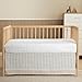 The Hōmistry 3-Piece Crib Bedding Set for Boys & Girls - Reversible Quilt, Fitted Sheet, Crib Skirt - Soft, Breathable & Durable Microfiber Baby Crib Bedding Set - Delicate Jungle Theme