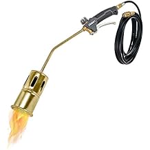Ivation 320,000 BTU Propane Torch, Heavy Duty Weed Burner, Extra Long 12 Hose, Adjustable Flame Control, Outdoor Weed Killer for Weeds, Snow Melting, Roofing, Roads & More