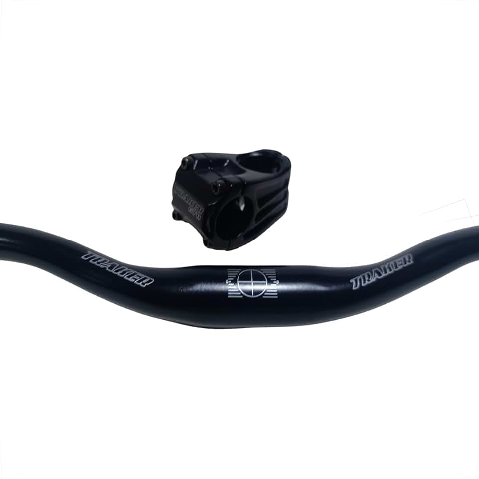 Kit Guidão Falcon 800mm com Mesa para Wheeling, Freeride, Dirt, Downhill, Múltiplas Cores (Preto)