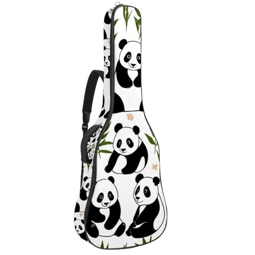 Housse guitare acoustique 40/41 pouces étanche à motif panda coloré