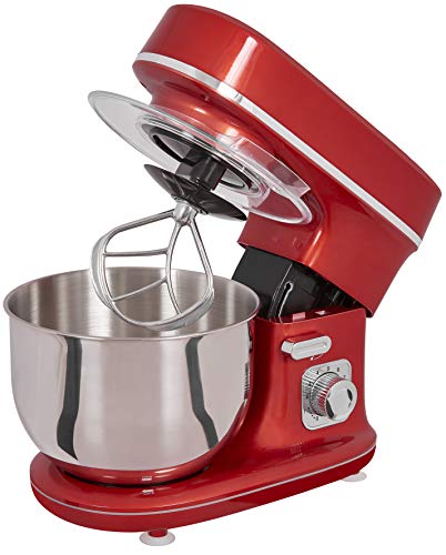 GUTFELS Küchenmaschine KM 8102 roi | Küchenmaschine |1200 Watt | Schneebesen | Rührhaken | Knethaken | 10 Stufen | Rot… – Bild 5