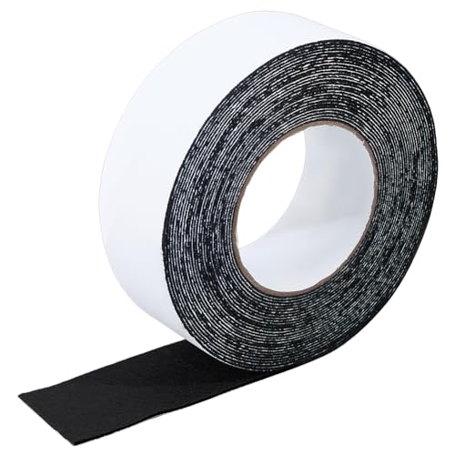 Image of BENECREAT 10.94 Yards Self Adhesive Felt Tape, 1.97 Inch Black Felt Strips with Adhesive Backing for Furniture Protecting Hardwood Floors Chair Wall
