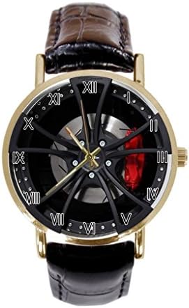 2010 New PS9 650 Porsche Panamera Turbo Custom Unisex Stainless Steel Leather Strap Watch Angie Res