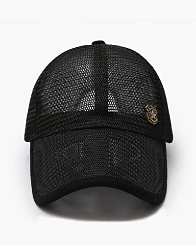 Marotow Full Mesh Baseball Cap For Men And Women, Unisex Breathable Full Mesh Baseball Cap, Summer Mesh Baseball Hat (Black) #TOP2
