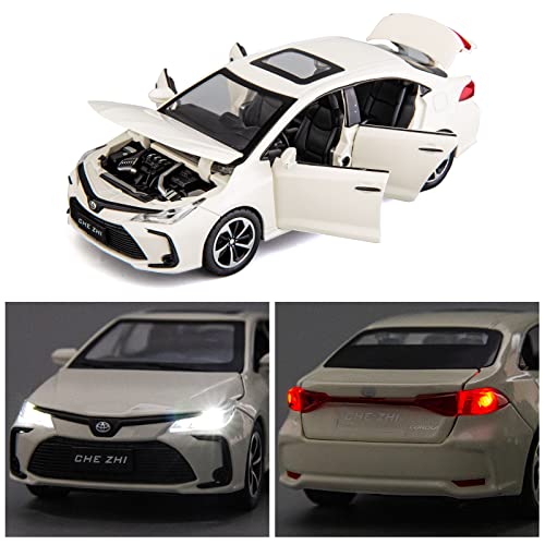 Modelo de coche Corolla 1:32 a escala con sonido y luz miniatura 3