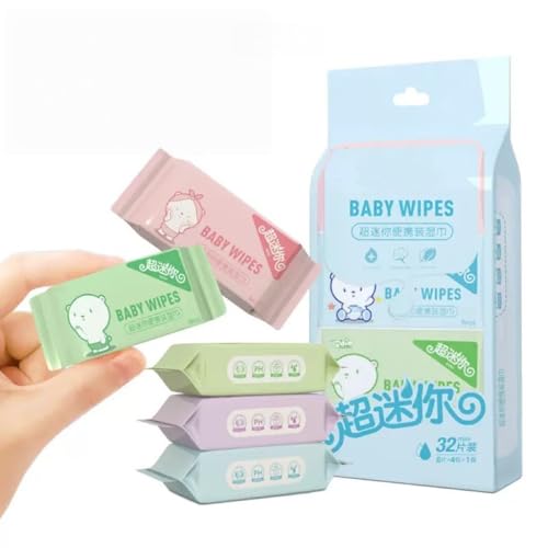 Cleaning Travel Wet Wipes - Skin-Friendly Wet Wipes, Hypoallergen...