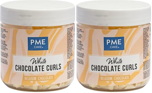 PME Virutas Rizos de Chocolate Blanco Belga 85 g (Paquete de 2)