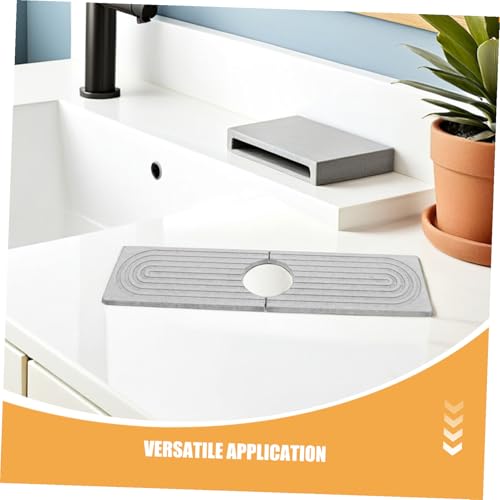 Tapis absorbant évier en diatomite mince léger et gris - 4