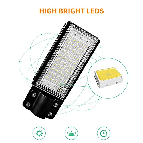 Zwbfu AC180-240V 50W 50LEDs Poste de luz com conexão de fio de suporte Abajur IP65 resistente à água