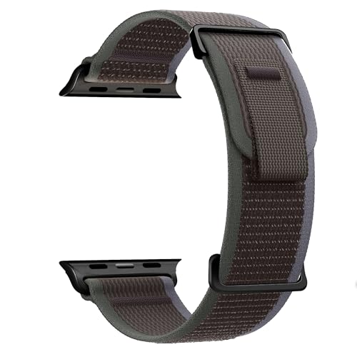 Trail Loop Sport Band - Compatible with Apple Watch Ultra 2/Ultra 49mm,Series 10 46mm 9 8 SE2 7 6 SE 5 4 3 2 1 45mm 44mm 42mm for Men Women,Soft Woven Nylon Strap