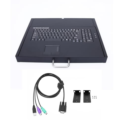 Tiroir de clavier à 99 touches pour optimiser l'espace des racks de stockage 19"