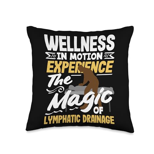 Wellness in Motion Magic of Lymphatic Drainage Throw Pillow