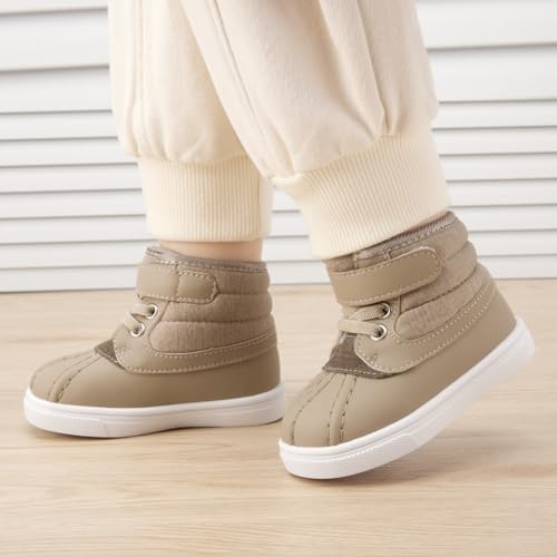 BMCiTYBM Baby Snow Boots Boys Girls Winter Infant Shoes Anti-Slip 6 9 12 18 24 Months Faux Fur2