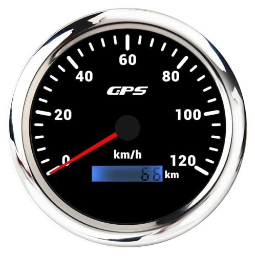 JX^ 7F LED jo[T 110MM GPS Xs[h[^[Q[W 60/80/120/200KMH 80MPH Xs[hQ[W[^[ I[goC } {[g ԗp y