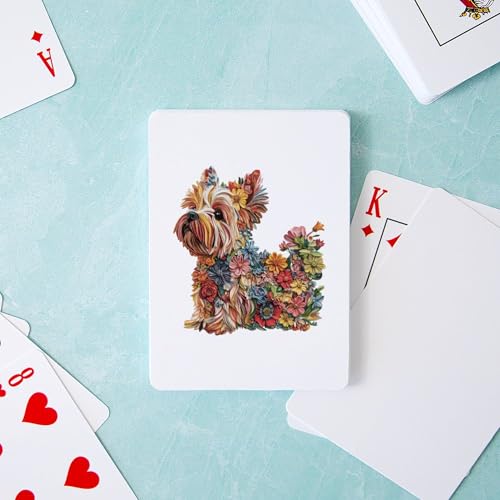CafePress Baraja de Naipes Yorkshire Terrier tamaño estándar miniatura 3