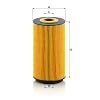MANN-FILTER HU 8010 Z Oil Filter - Cartridge