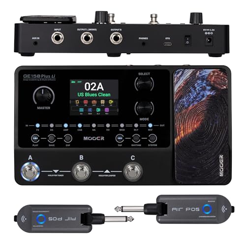MOOER GE150 Plus Li Guitar Pedal, 198 Preset, 55 Amp