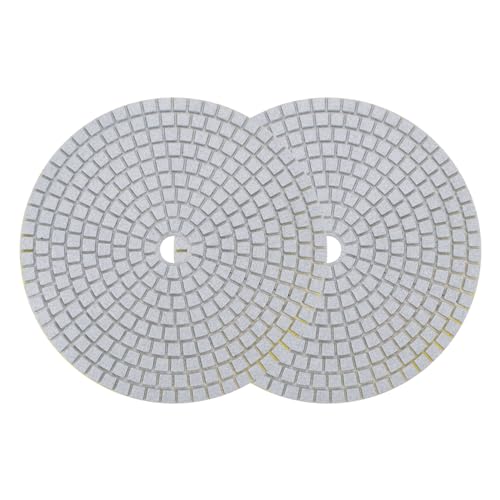 Image of uxcell Diamond Polishing Pad 7-Inch 100 Grits Wet /Dry Grinding for Stone Concrete Marble Countertop Floor 2pcs