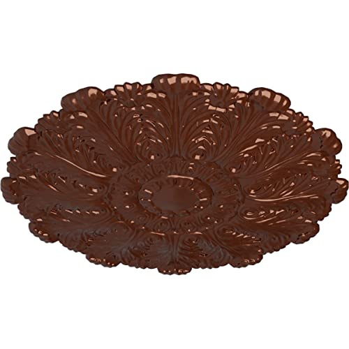 Image of Ekena Millwork CM31DUCPS - 31 inchOD x 1 1 /2 inchP Durham Ceiling Medallion (Fits Canopies up to 4 1 /4 inch) - Ceiling Medallion, Copper Penny