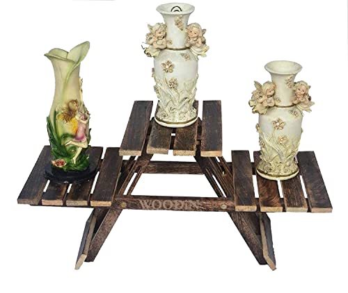 The Handicrafts Store The Wood Wood Plant Stand With 3 Decks, Brown, 12 inch, 1 Piece (B08JF6FT5D) Amazon Price History, Amazon Price Tracker