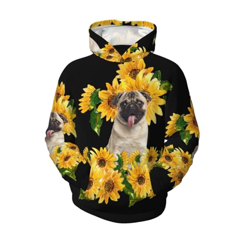 Pug Boy, Girls Sports Shirt Youth Pullover Fashion Hooded Sweatshirt4