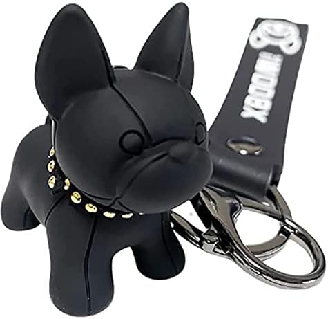 Amazon キーホルダー プレゼント用ギフトボックスorバッグセット チャーム フレンチブルドッグ ベルト付き 鍵 車 男女兼用 吉祥寺良品 Black チャーム 通販