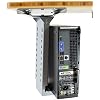 CPU2 Adjustable Under Desk Mount, 3600 Swivel Steel CPU Holder PC Holder, Slide in & Out Standing Computer Mount PC Tower Stand Under Desk
