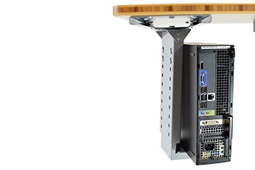 Cpu2 Under Desk Steel Cpu Holder Swivels 360 Slides In And Out Pc Tower Mount Cage Holder Ergonomic Standing Desk Accessory Desk Organization De Clutter Metal Adjustable Height Width Gray #TOP1