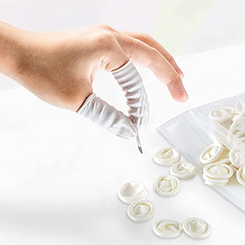20 PCS Latex Finger Cots,68x26mm Durable and Anti-Static Disposable Latex Finger Cots, Use for The Laboratory, DIY Handmade, Resin, Beauty, Painting 20 PCS Latex Finger Cots,68x26mm Durable and Anti-Static Disposable Latex Finger Cots, Use for The Laboratory, DIY Handmade, Resin, Beauty, Painting