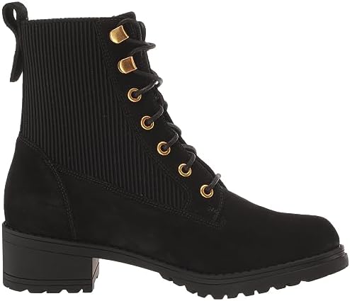 Cole Haan Women's CAMEA WP Combat Boot II Ankle, Black Suede Waterproof, 8 | Image 5