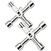 Chiave Multifunzione A 4 Vie 2pcs Chiave Triangolare Universale Chiave Multifunzione Per Radiatore Chiave A Croce In Lega Di Zinco Per Gas Contatore Acqua Meter Box Treno Armadietto Chiave Ascensore