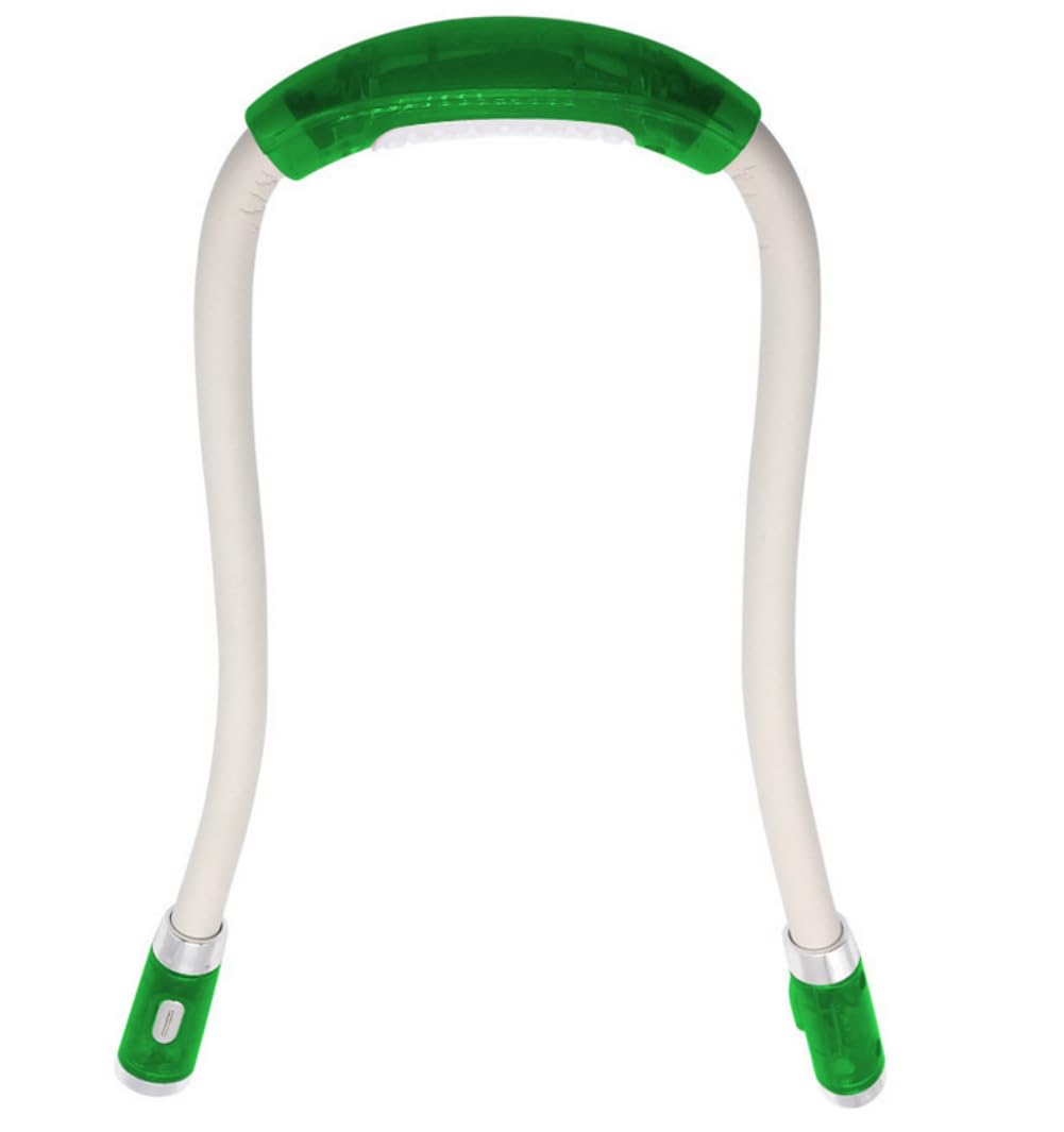 ausuky Portable Hug Light Hands Free LED Flexible Light Over Neck Book Reading Lamp (Green)