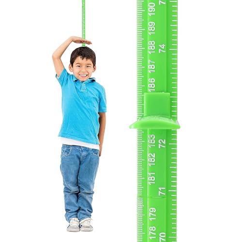 Tabla de altura de crecimiento extraíble 3D regla infantil de empalme de 79 pulgadas