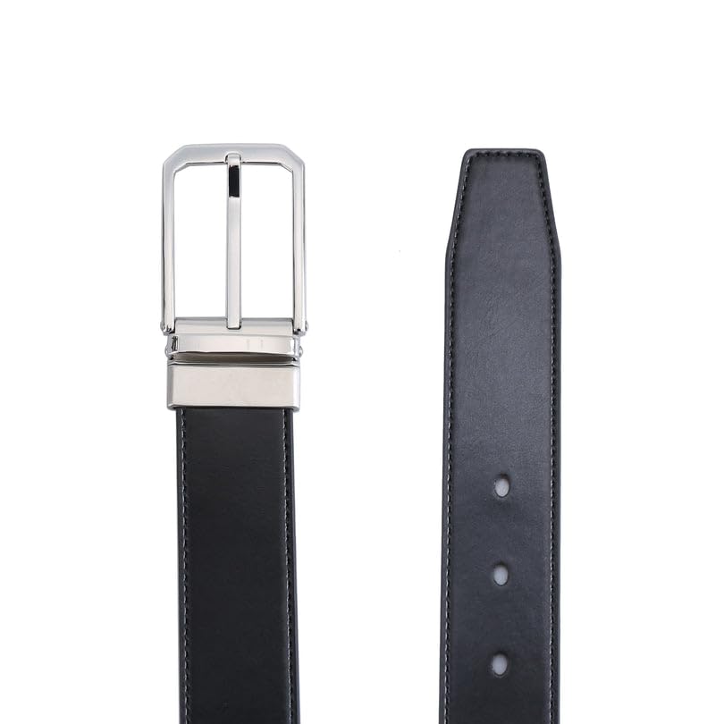 DOSHI Professional Reversible 1 - Polished SS Vegan Belt3