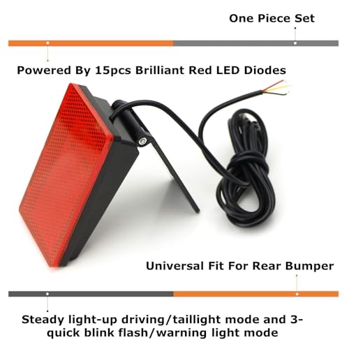 Kit Luz Trasera Led Universal Rojo 15-LED miniatura 2