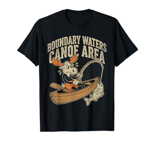 Boundary Waters Canoe Area Moose Kayak T-Shirt