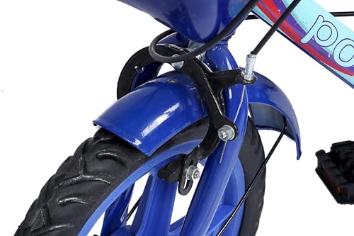 Image of NORMAN JR - Double Seat Collection Kids Bike Bicycle for Toddlers and Kids 14 Inch Fully Adjustable with Back Seat & Support for Boys and Girls Cycle for 2 to 5 Year- Indigo Blue