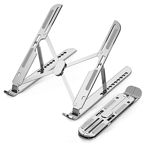 iECO Soporte Portátil, 10 Ángulos Ajustable Laptop Stand, Aleación de Aluminio Soporte Ordenador...