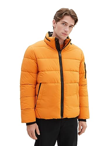 TOM TAILOR Herren Puffer-Jacke mit abnehmbarer Kapuze – Ansicht 1