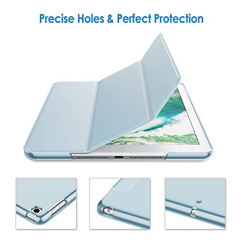 Image of JETech Case for iPad (9.7-Inch, 2018 /2017 Model, 6th /5th Generation), Smart Cover Auto Wake /Sleep (Light Blue)
